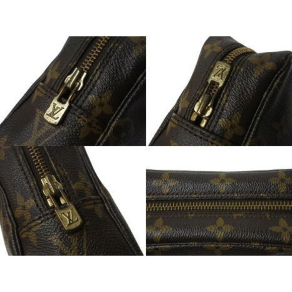 Louis Vuitton Brown Toilet Clutch True Monogram Cosmetic Bag Pouch - Picture 9 of 9